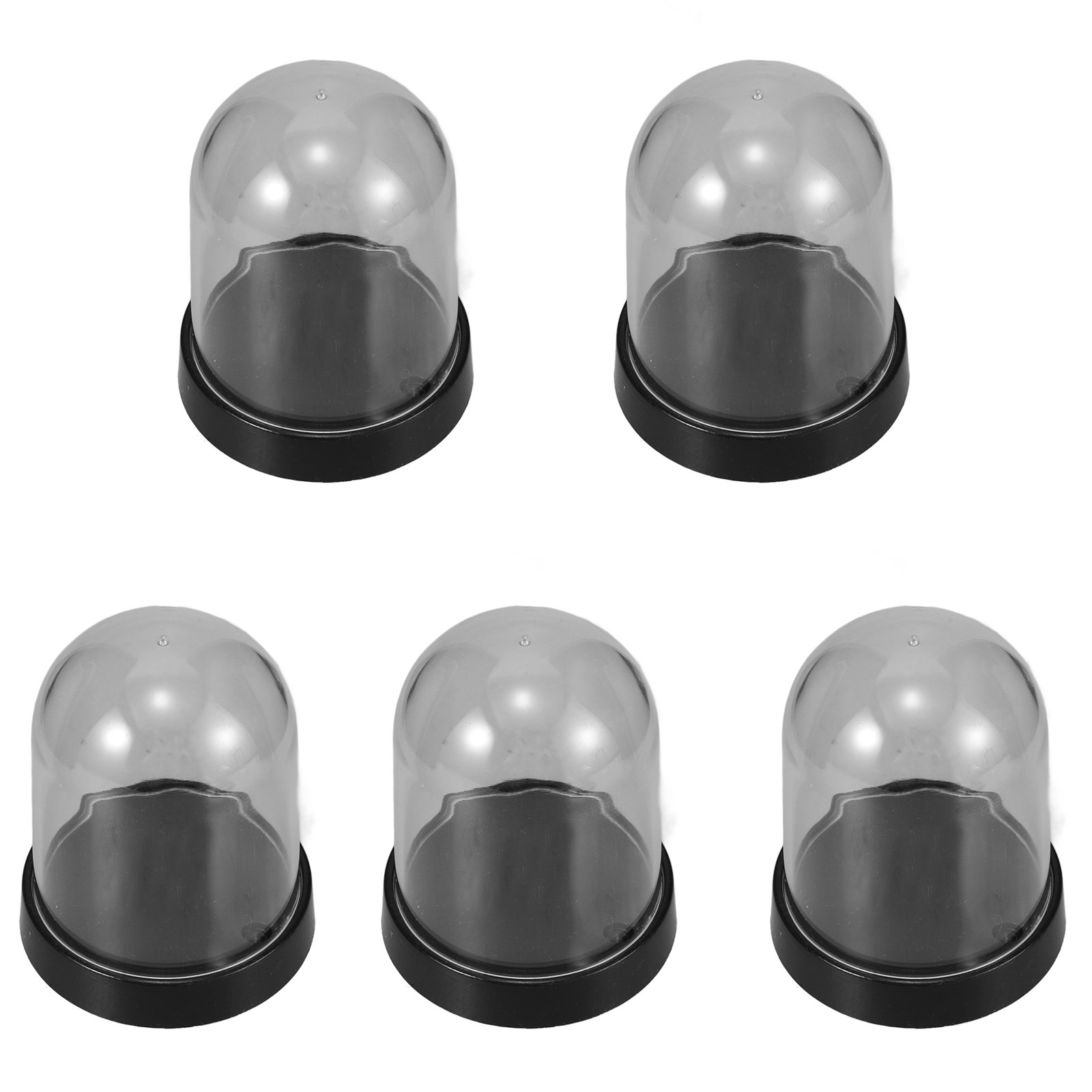Plastic Dome Clear - 5'li Kristal Berraklığında Plastik Kubbe Seti,