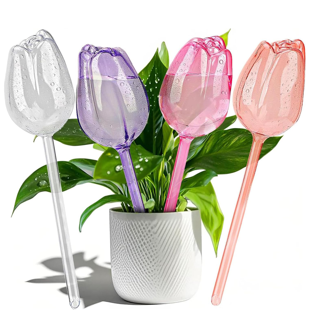 Self Watering Insert - 2/4 adet Lale Şeklinde Kendiliğinden Sulanan